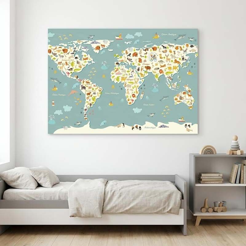 ANIMALS OF THE WORLD canvas print