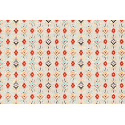 Patterned wallpaper to bring the warm graphics of Mexico