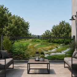 Brise vue cascade paysage verdure