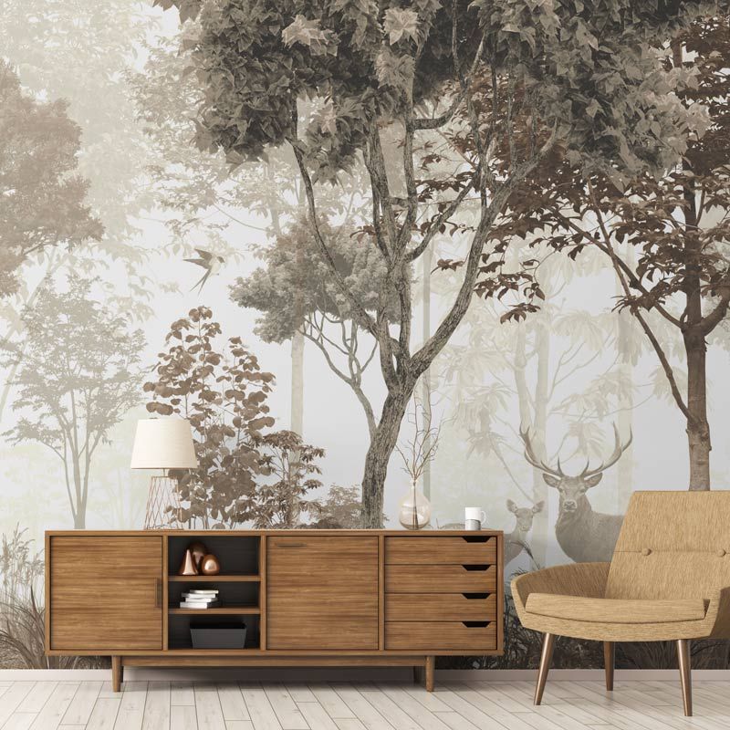 Papel pintado BOSQUE SEPIA