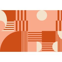 Papel pintado ROSA Y NARANJA