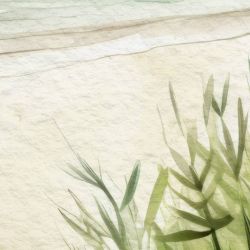 WATERCOLOR BEACH privacy screen