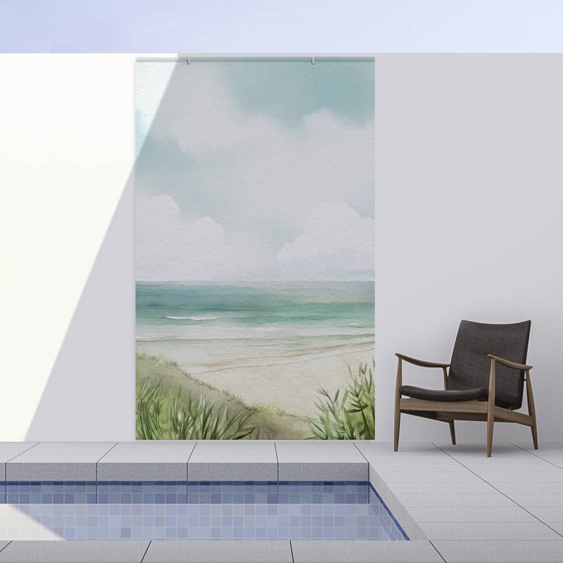 Brise vue PLAGE AQUARELLEE