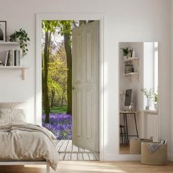 Poster PORTE SUR LA FORET DE JACINTHES