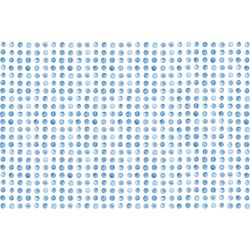 Papier peint sur mesure aquarelle pois bleus
