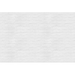 Papier peint sur mesure mur de brique blanche