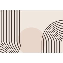 Papier peint sur mesure scandinave zen aux formes géométriques pastel