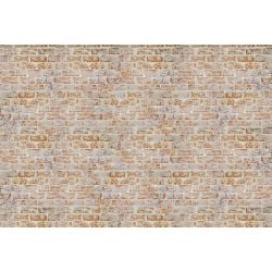 Papier peint sur mesure trompe l'oeil brique