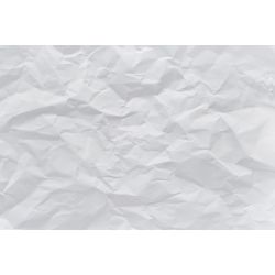 Papier peint sur mesure effet papier blanc froissé