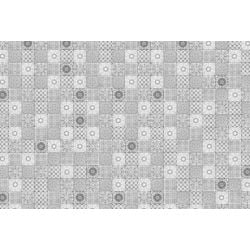 Papier peint sur mesure carreaux de ciment gris
