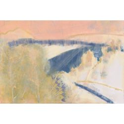 Papel pintado PAISAJE ROSA EMPOLVADO