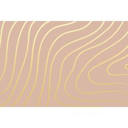 Papier peint sur mesure or et rose
