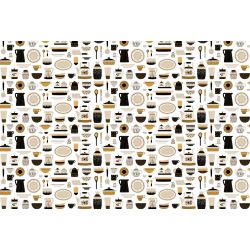 Papel pintado DISEÑO BEIGE Y NEGRO