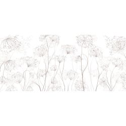 Papier peint fleurs de pissenlit en motif XXL