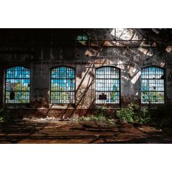 Papier peint panoramique déco industrielle
