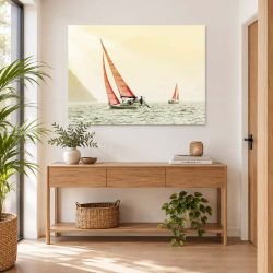 Tableau déco couloir bateau