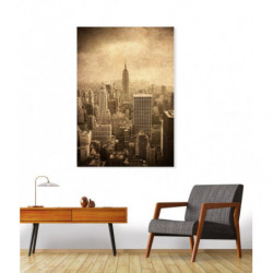 NEW YORK BROWN canvas print