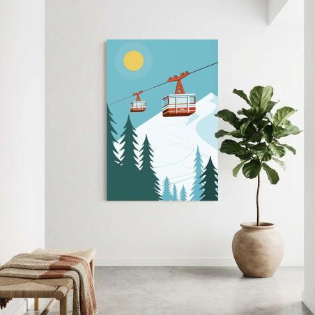 MOUNTAIN ICON canvas print