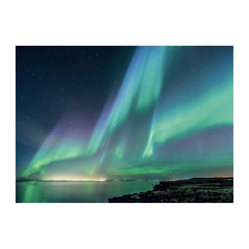 Lienzo impreso AURORA BOREAL - Lienzo paisaje y naturaleza