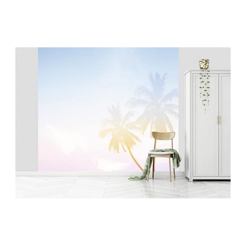 Papel pintado PALMERAS PASTEL