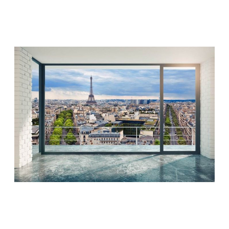 Papier peint panoramique PARIS AT HOME - Papier peint trompe l oeil