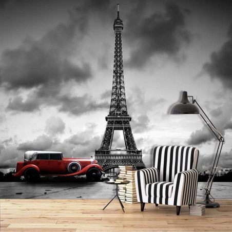 Papier Peint panoramique PARIS NOIR ET BLANC