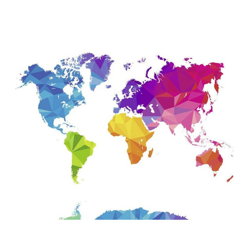 Papier peint panoramique POP WORLD - Papier peint carte du monde