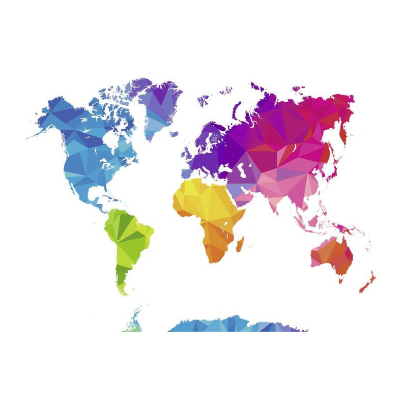 POP WORLD Canvas print - World map canvas print