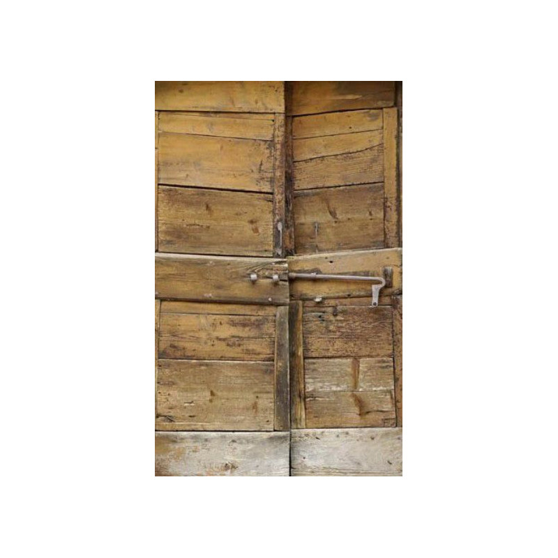 Papier peint PORTE BOIS ANCIEN - Papier peint trompe l oeil