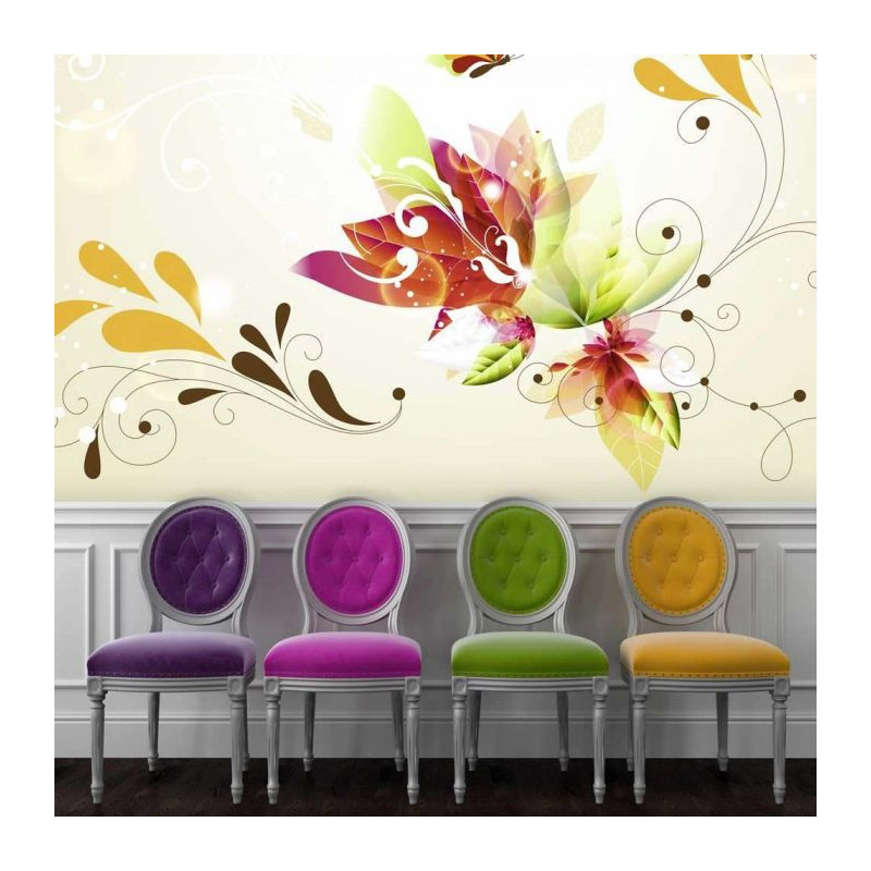 Papier Peint monobloc POWER FLOWER