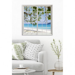 LOOKING AT THE BEACH  Canvas print