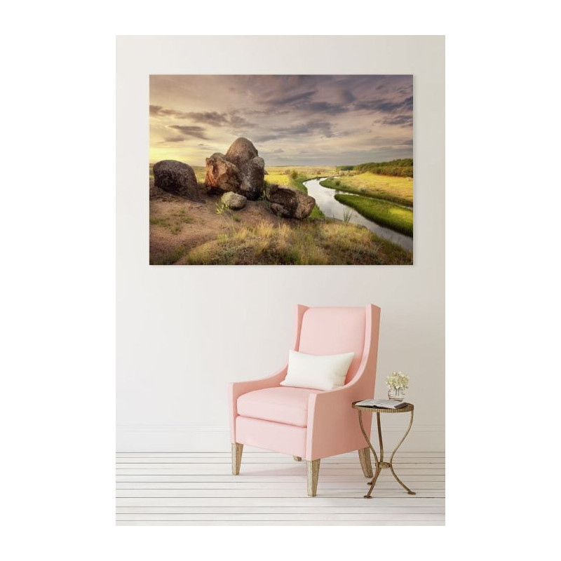 STONE ALONE canvas print