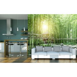 GREEN BAMBOO TREES Poster