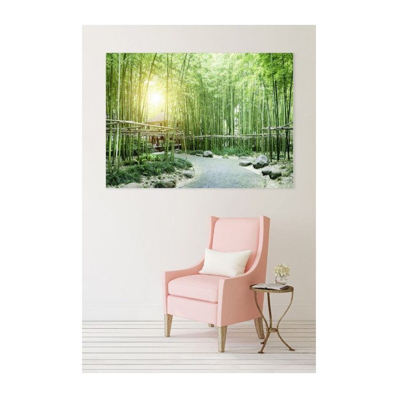 GREEN BAMBOO TREES Canvas print