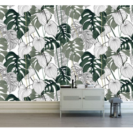 TROPICAL KHAKI Wallpaper