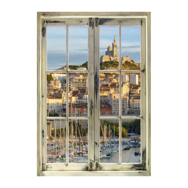 A LOOK AT MARSEILLE canvas print - Window canvas print