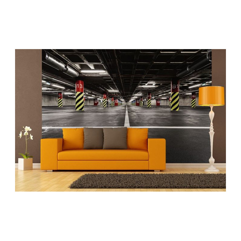 Papier Peint parking sous sol
