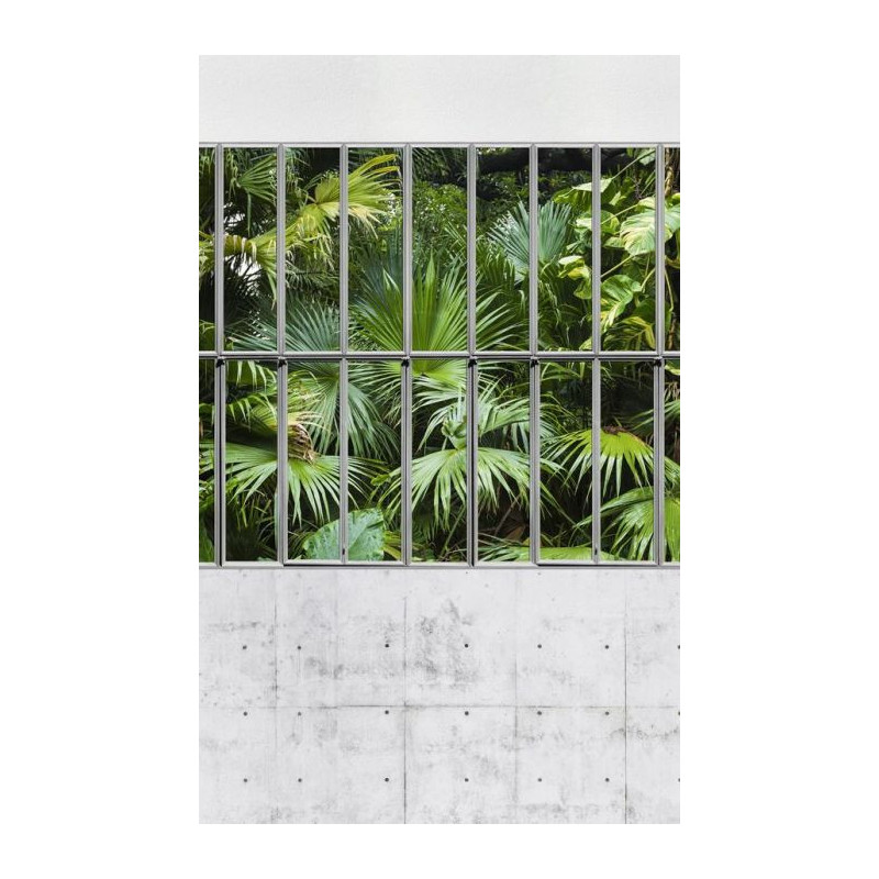GLASS PARTITION WALL AND CONCRETE Wall hanging - Nature wall hanging