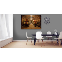 Tableau Décoratif Sur Verre Trempé 100x50 Cm - Cave à Vin à Porto - Style Moderne