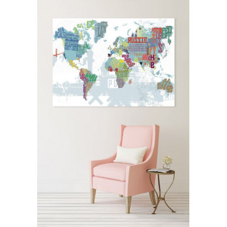 WORLD canvas print