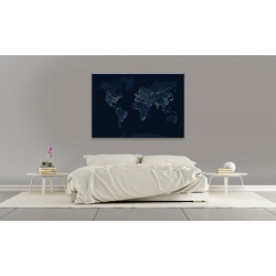Lienzo impreso MUNDO DE NOCHE