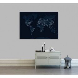Lienzo impreso MUNDO DE NOCHE