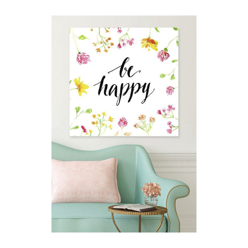BE HAPPY canvas print
