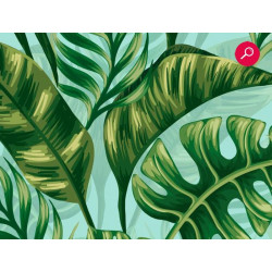 Papel pintado FOLLAJE TROPICAL