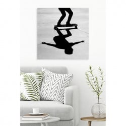 Cadre mural skateboard design pour déco contemporaine