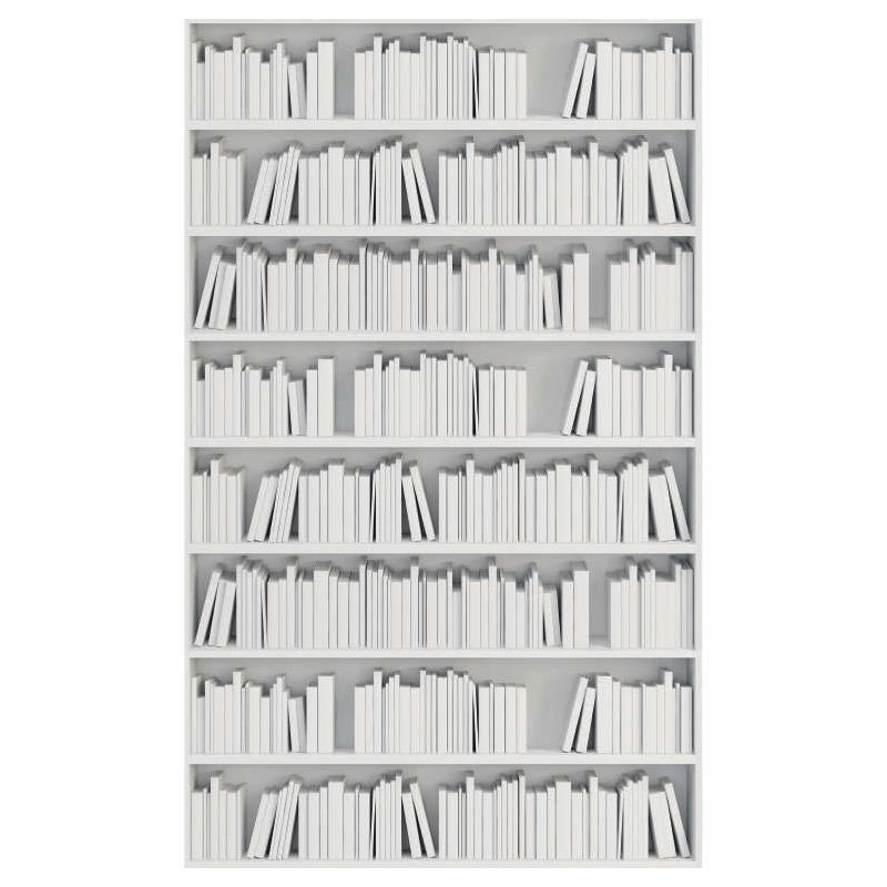 WHITE DESIGN BOOKCASE wall hanging - Trompe l oeil wall hanging