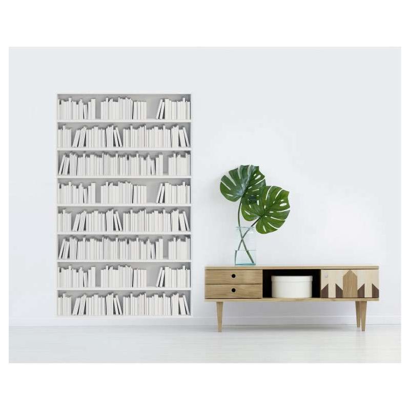 Tapiz para pared LIBRERÍA BLANCA DE DISEÑO
