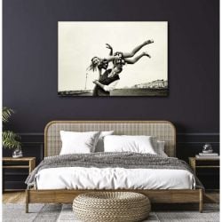 Poster mural plage de Brighton au style photographique