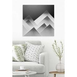 Toile murale montagnes en papier au design minimaliste