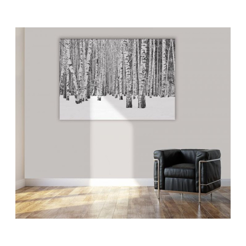 BLACK AND WHITE FOREST Canvas print